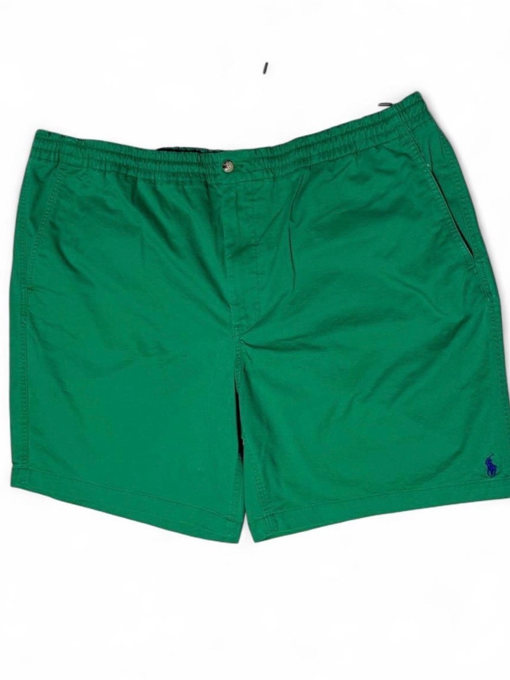 Ralph Lauren Green Flat-Front Men's Shorts with Navy Pony